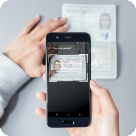 digital-identity-toolkit phone scanning a passport to verify identity