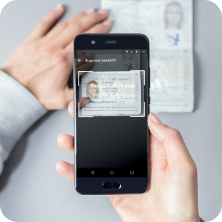 digital-identity-toolkit_identity-basics phone scanning a passport to verify identity