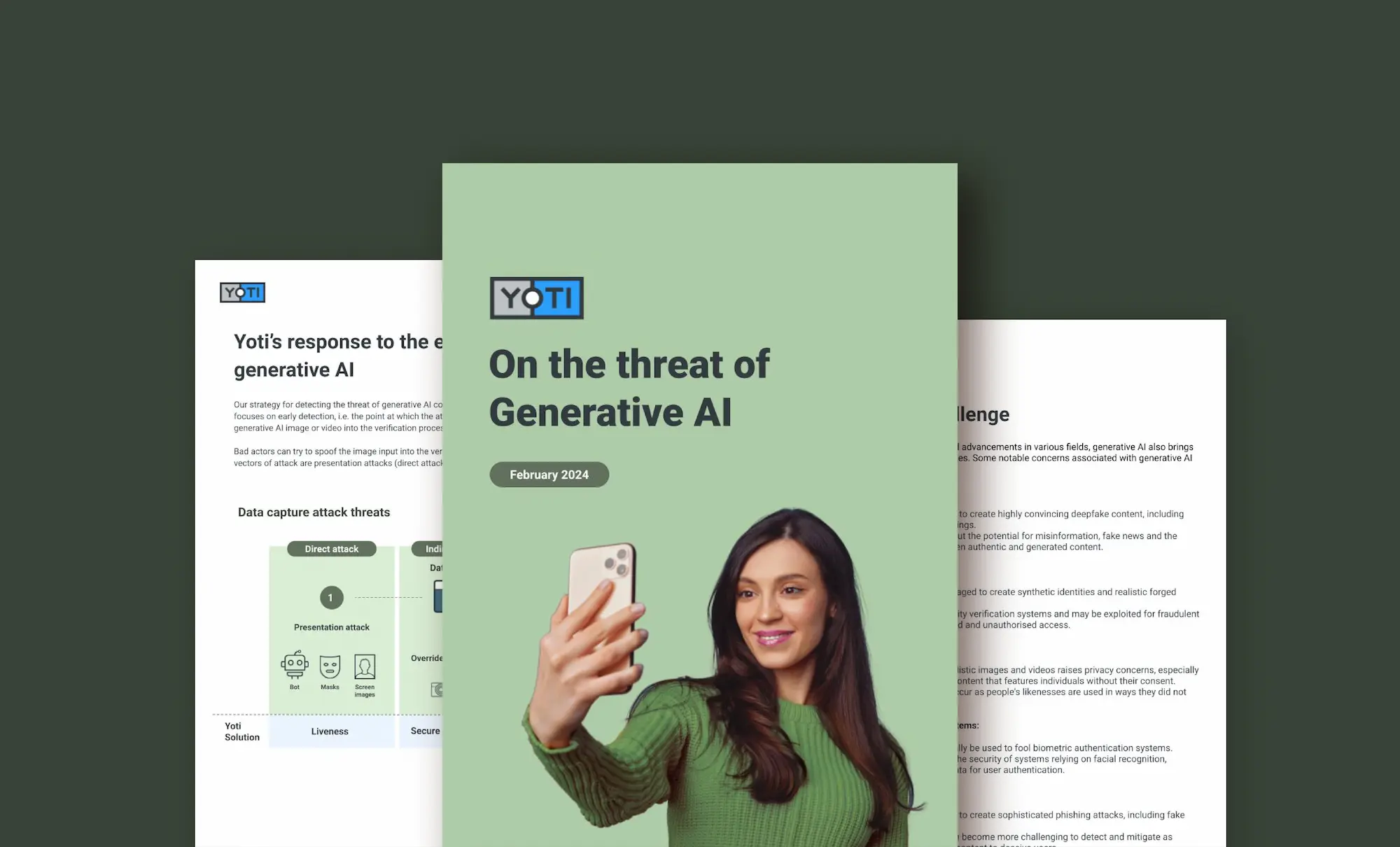 Preview of the Yoti whitepaper: On the threat of Generative AI