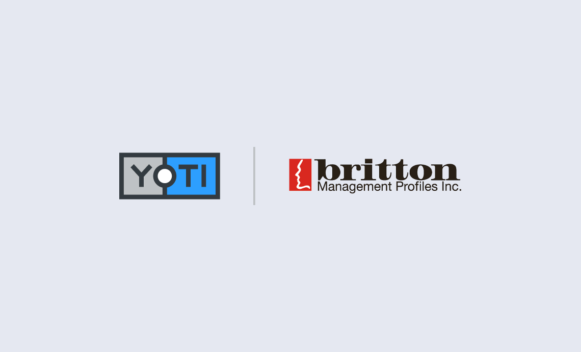 Yoti and Britton Management Profiles logos presented together
