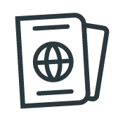 Global passport icon