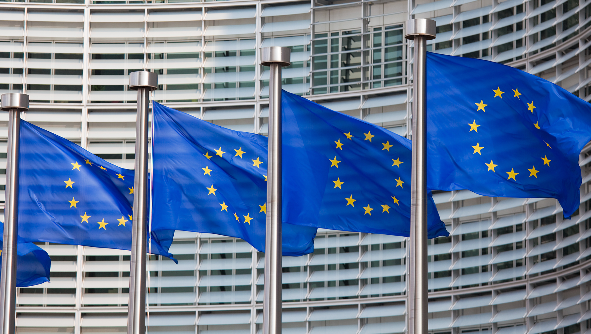 Flags outside the European Commission