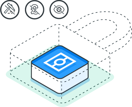 Home_security_illustration Illustration of a padlock with the Yoti favicon inside
