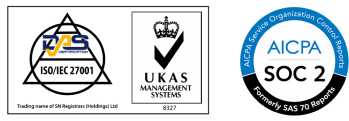 ISO & SOC2 AICPA Service Organization Control Reports SOC2. Formerly SAS 70 Reports. Plus "Information Security Management. ISO 27001 Certified.