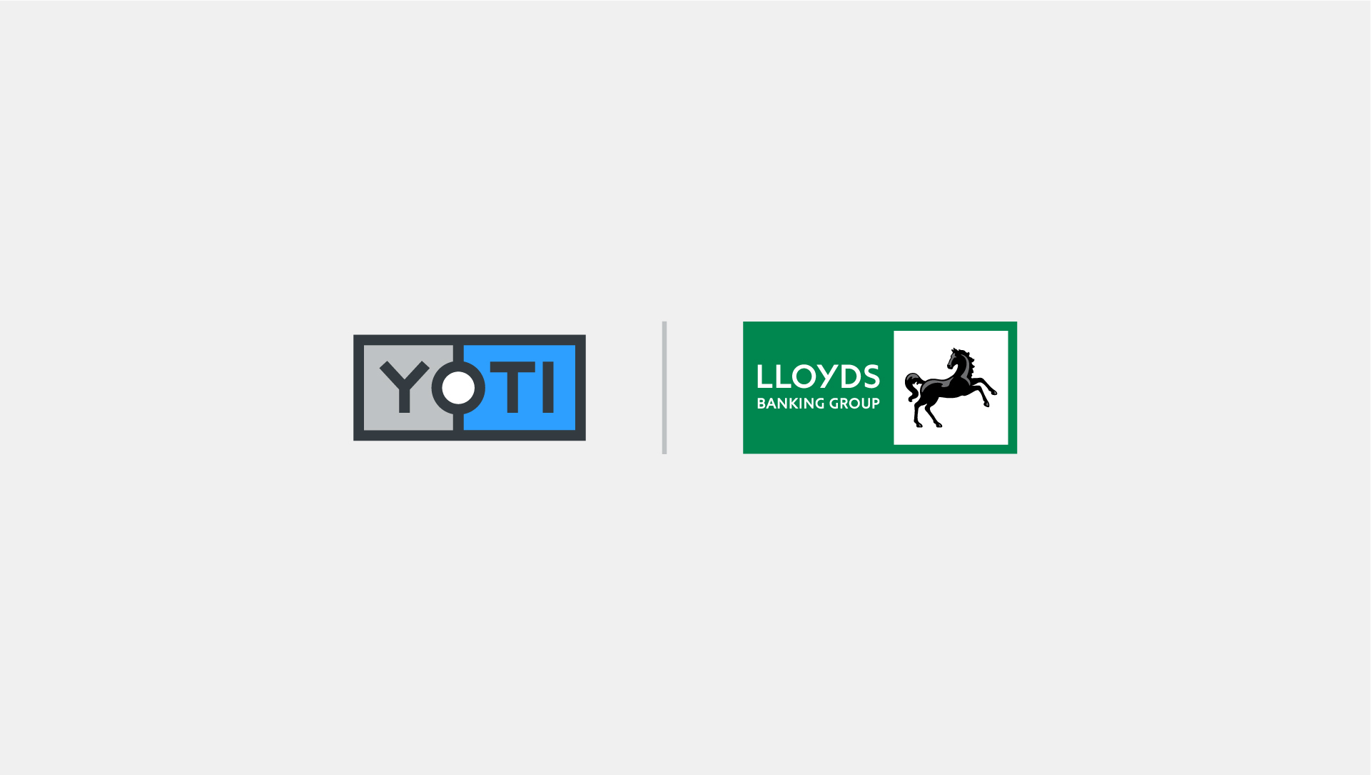 Yoti and Lloyds banking group logo lockup