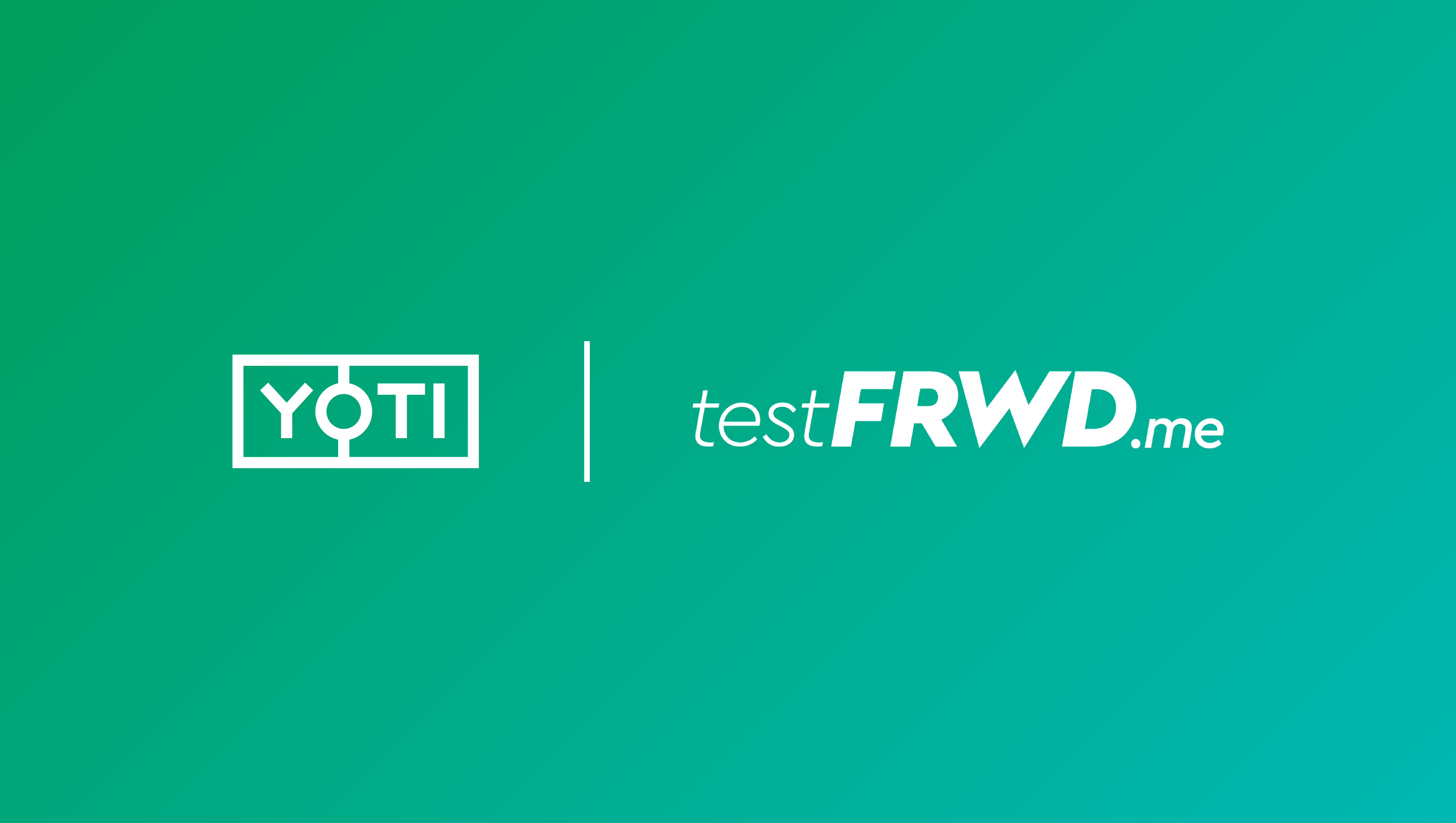 Yoti and Testfrwd logos presented together