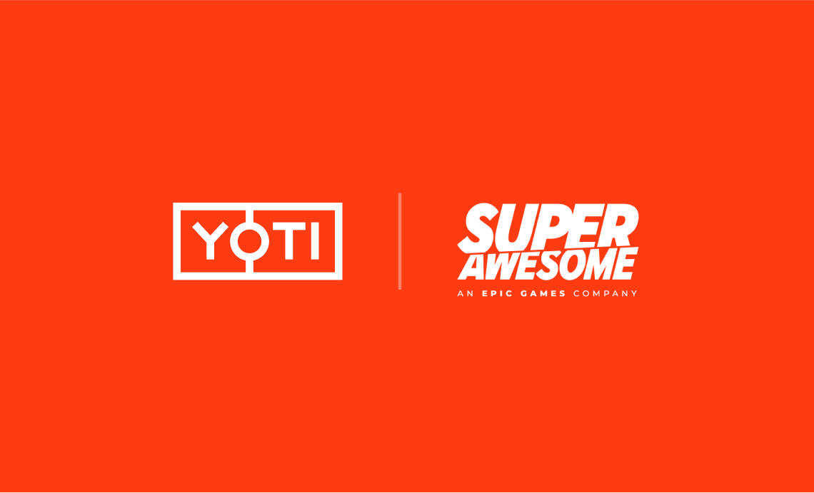 Yoti and SuperAwesome logo lockup