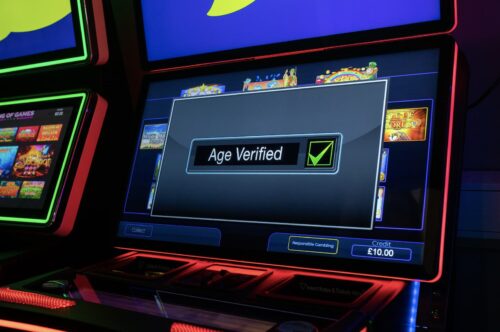 A betting terminal with an "Age Verified" confirmation