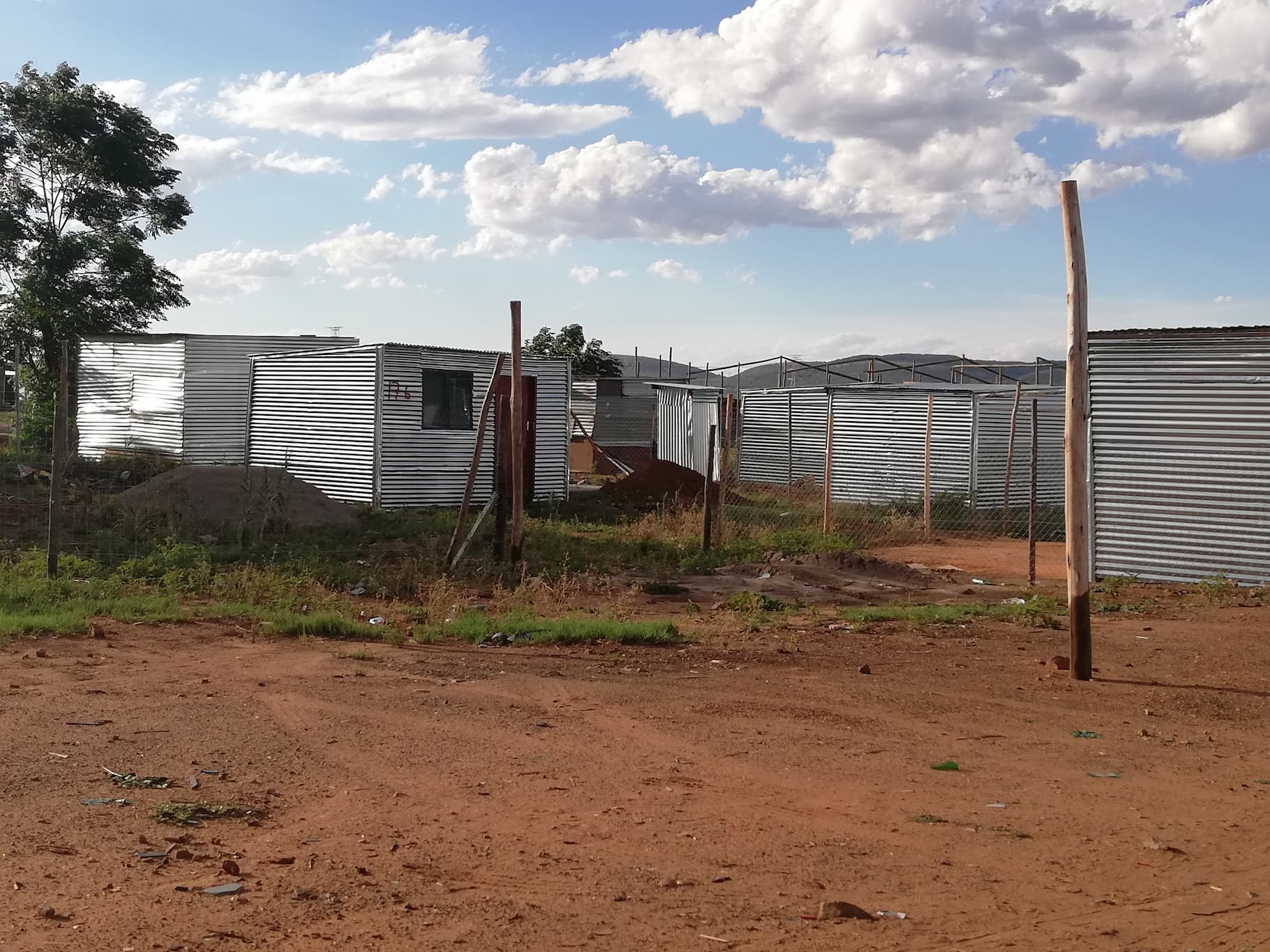 an image of some box-shaped buildings in South Africa.