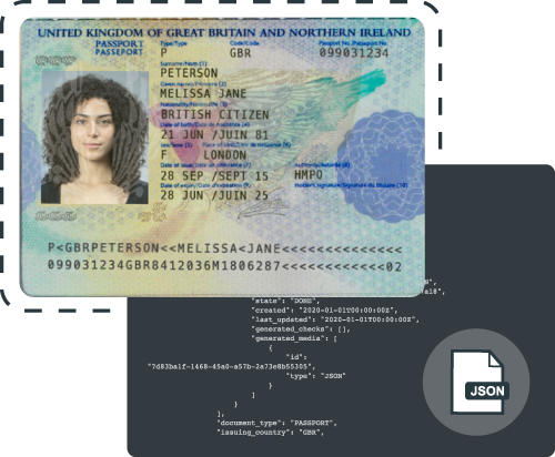 sensitive-information-in-right-to-rent-checks an image of a passport and computer code , with sensitive information, which you can securely store on yoti's encrypted systems